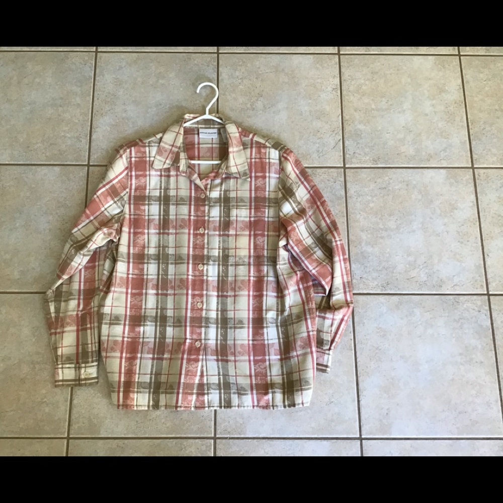 💫Alfred Dunner Size 12 Plaid Shirt